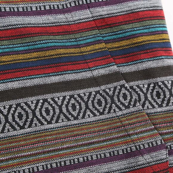 Men's T-Shirt with Vibrant Colorful Striped and Casual Hood Design - Picture 6 of 7